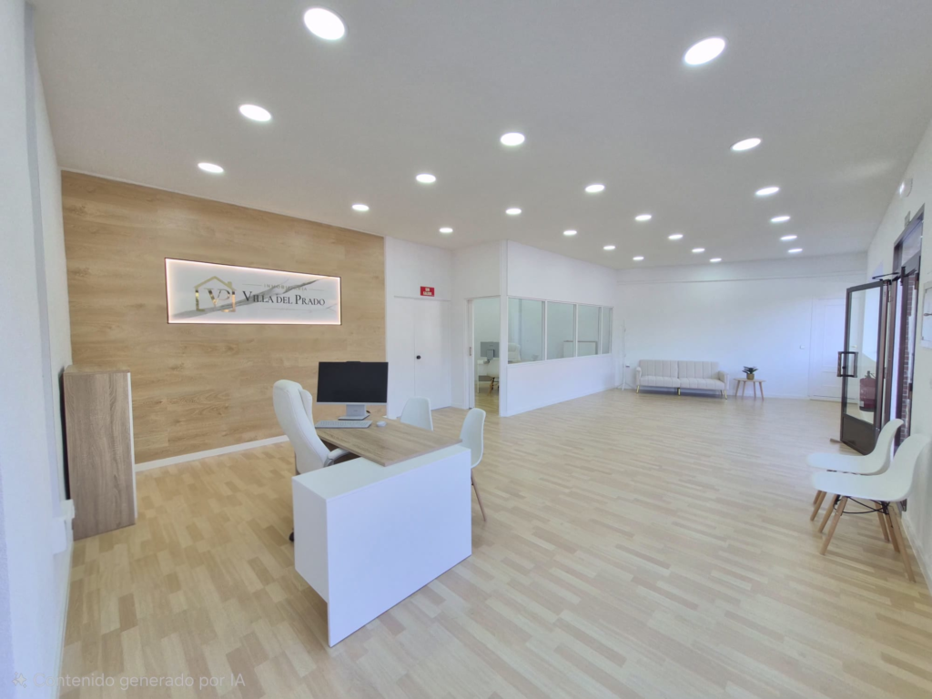 interior oficina inmobiliaria villa del prado